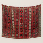 Baluch Flatweave  Antique Afghanistan  Rug Print Wall Tapestry Gallery Image 4
