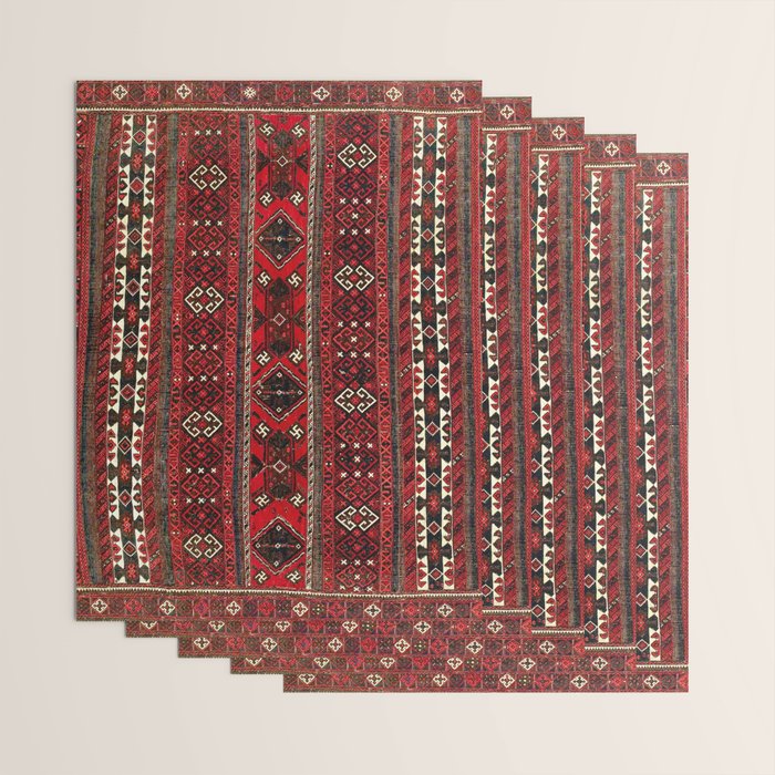Baluch Flatweave  Antique Afghanistan  Rug Print Wrapping Paper Gallery Image 3