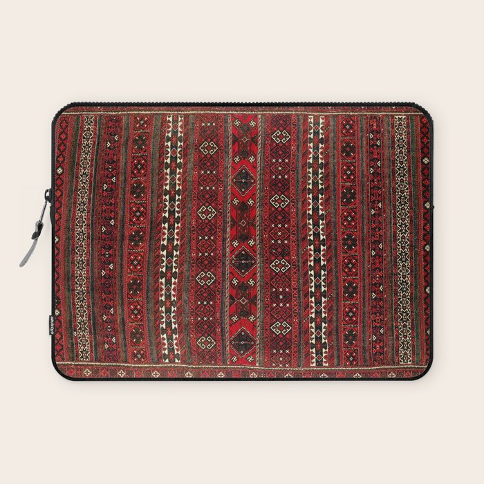 Baluch Flatweave  Antique Afghanistan  Rug Print Laptop Sleeve Gallery Image 1