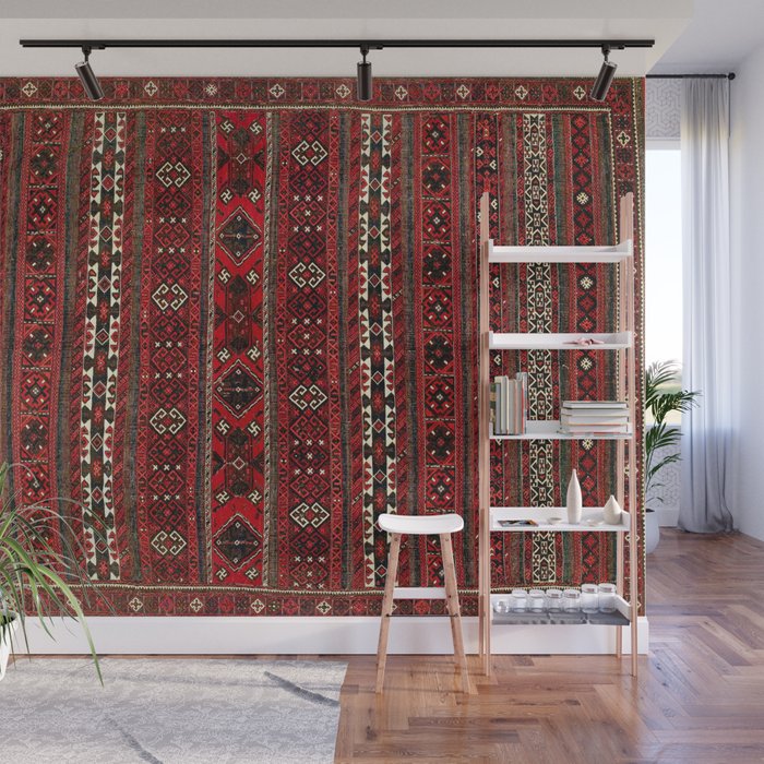 Baluch Flatweave  Antique Afghanistan  Rug Print Wall Mural Gallery Image 1