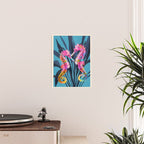 Colorful Seahorses Art 1 Poster Gallery Image 2