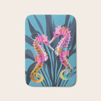 Colorful Seahorses Art 1 Bath Mat Gallery Image 1