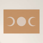 Moon Shapes Minimalism - Desert Sand Welcome Mat Gallery Image 1
