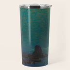 Granville Redmond Catalina Island Coast Under a Moonlit Sky Oil Painting Vintage American Art Travel Mug Gallery Image 1