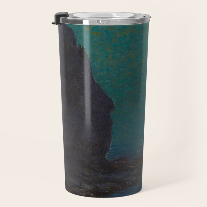 Granville Redmond Catalina Island Coast Under a Moonlit Sky Oil Painting Vintage American Art Travel Mug Gallery Image 3