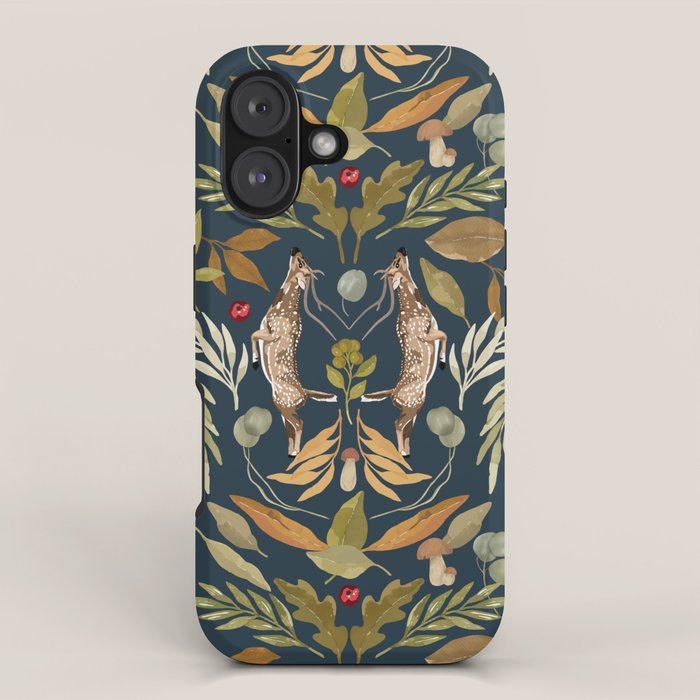 Deer in a wild nature forest DD iPhone Case Gallery Image 1