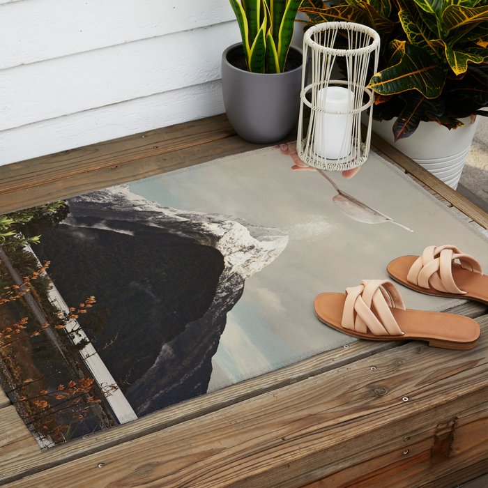 Sifted Summit - MP Snow Sugar on Mountain Peak Outdoor Rug Gallery Image 2
