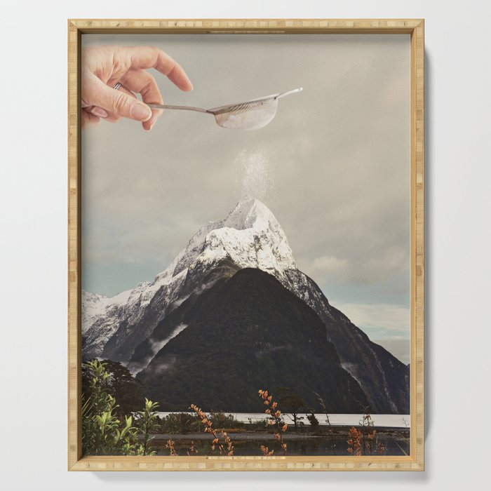 Sifted Summit - MP Snow Sugar on Mountain Peak Serving Tray Gallery Image 1