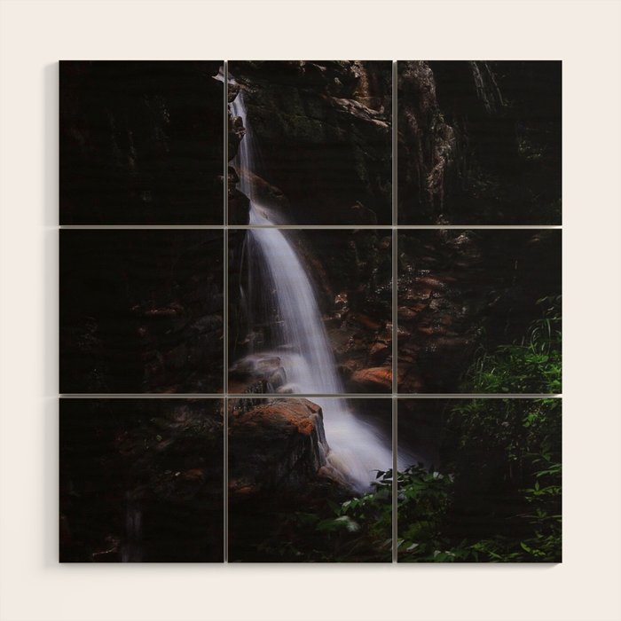 Flume Gorge Waterfall Wood Wall Art Gallery Image 1