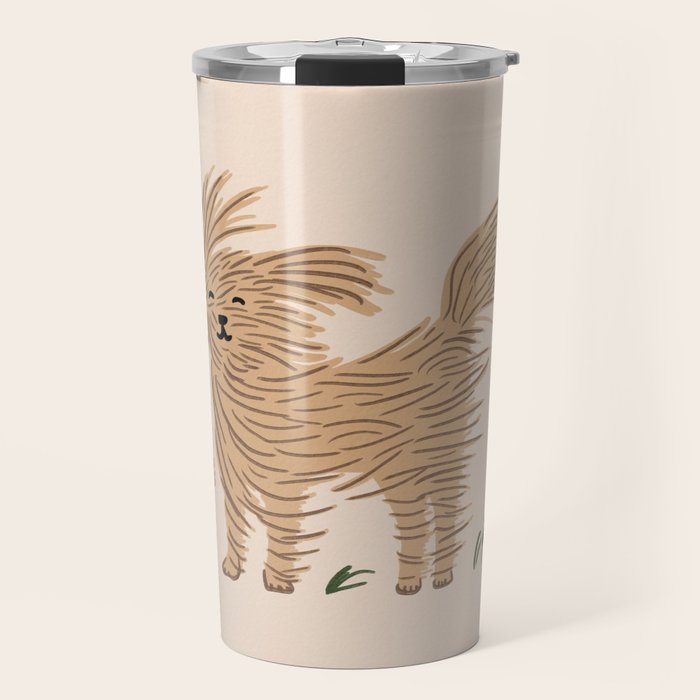 Easy breezy wind day dog Travel Mug Gallery Image 1