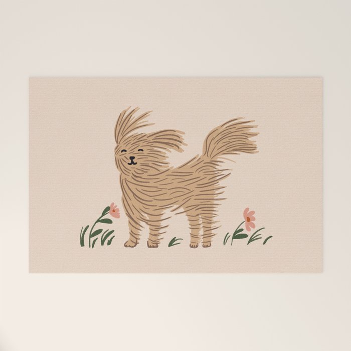 Easy breezy wind day dog Welcome Mat Gallery Image 1