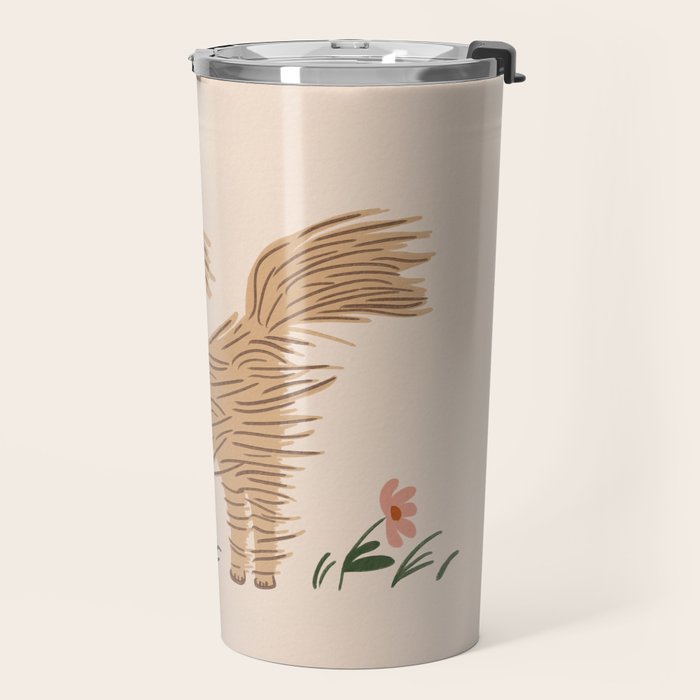 Easy breezy wind day dog Travel Mug Gallery Image 2