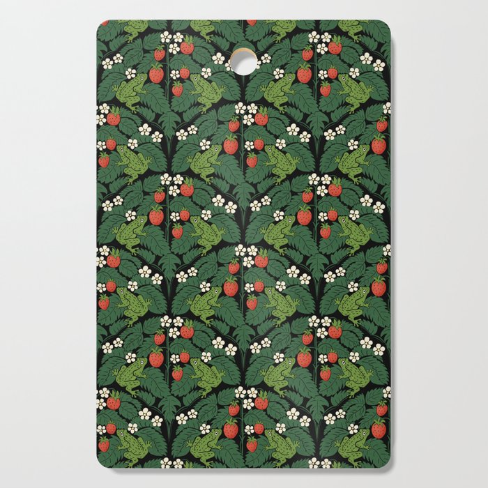 Bullfrogs And Wild Strawberries On Black Cutting Board Gallery Image 1