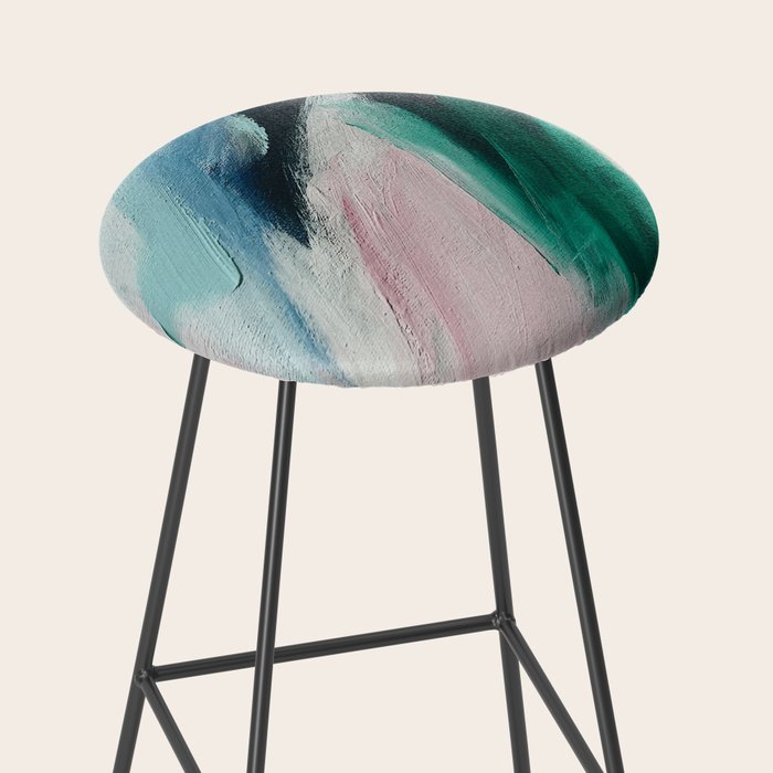 Abstract Oil Painting No. 47 Stool Gallery Image 2