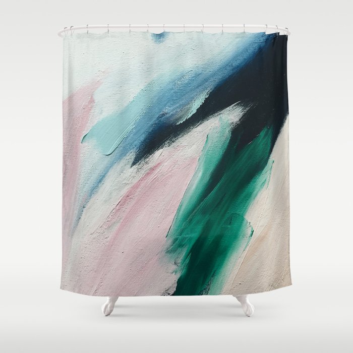 Abstract Oil Painting No. 47 Shower Curtain Gallery Image 1