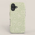 William Morris Vintage Mallow Apple Green iPhone Case Gallery Image 1