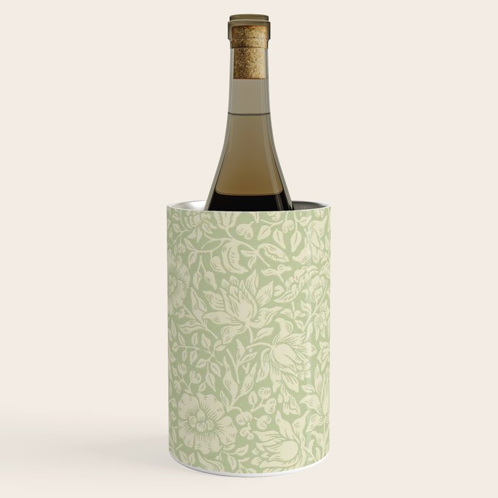 William Morris Vintage Mallow Apple Green Wine Chiller Gallery Image 2