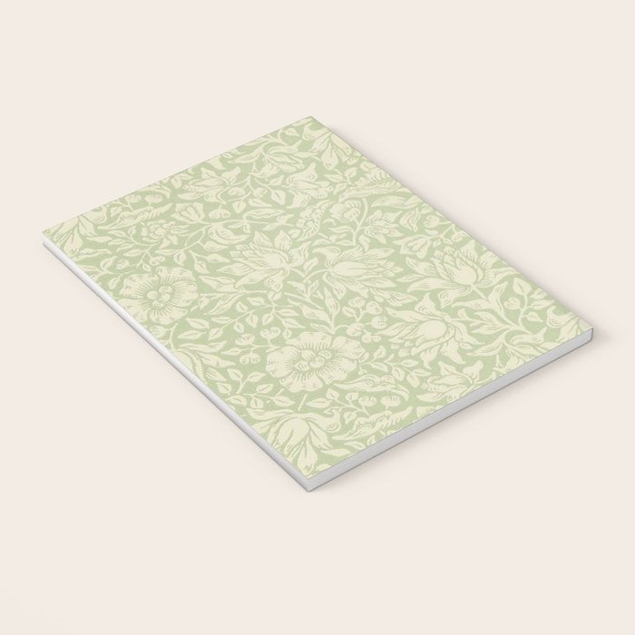 William Morris Vintage Mallow Apple Green Notebook Gallery Image 3