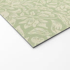 William Morris Vintage Mallow Apple Green Welcome Mat Gallery Image 2