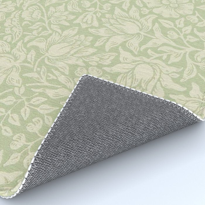 William Morris Vintage Mallow Apple Green Rug Gallery Image 4