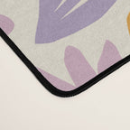 Vintage abstract flower art pattern Desk Mat Gallery Image 4