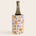 Vintage abstract flower art pattern Wine Chiller Gallery Image 2