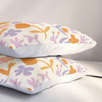 Vintage abstract flower art pattern Pillow Sham Gallery Image 3