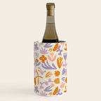 Vintage abstract flower art pattern Wine Chiller Gallery Image 1