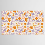 Vintage abstract flower art pattern Tablecloth Gallery Image 2