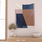 geometric abstract 45 Wall Tapestry Gallery Image 2
