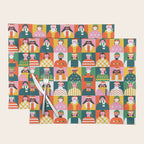 Diverse festive christmas people mosaic pattern Placemat Gallery Image 1