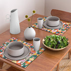 Diverse festive christmas people mosaic pattern Placemat Gallery Image 2