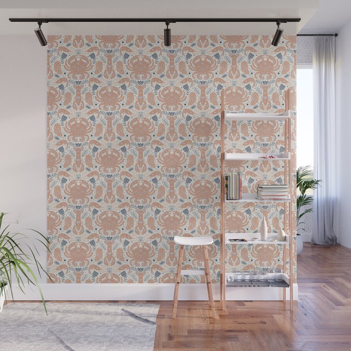 Crustacean Folk Art Wall Mural Gallery Image 1