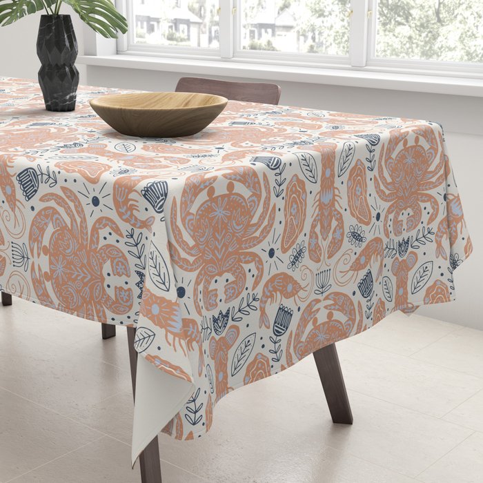Crustacean Folk Art Tablecloth Gallery Image 3