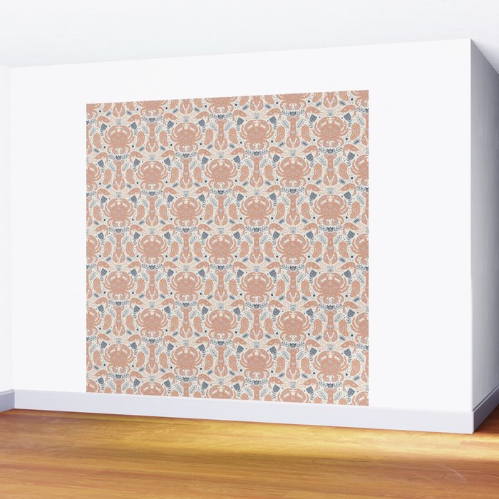 Crustacean Folk Art Wall Mural Gallery Image 2