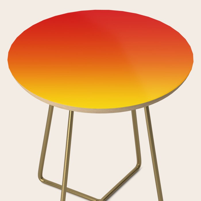 Red Orange and Gold Gradient Side Table Gallery Image 2