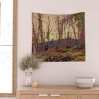 Tom Thomson Burnt Country, Evening 1914 Canadian Landscape Artist Wall Tapestry Gallery Image 2