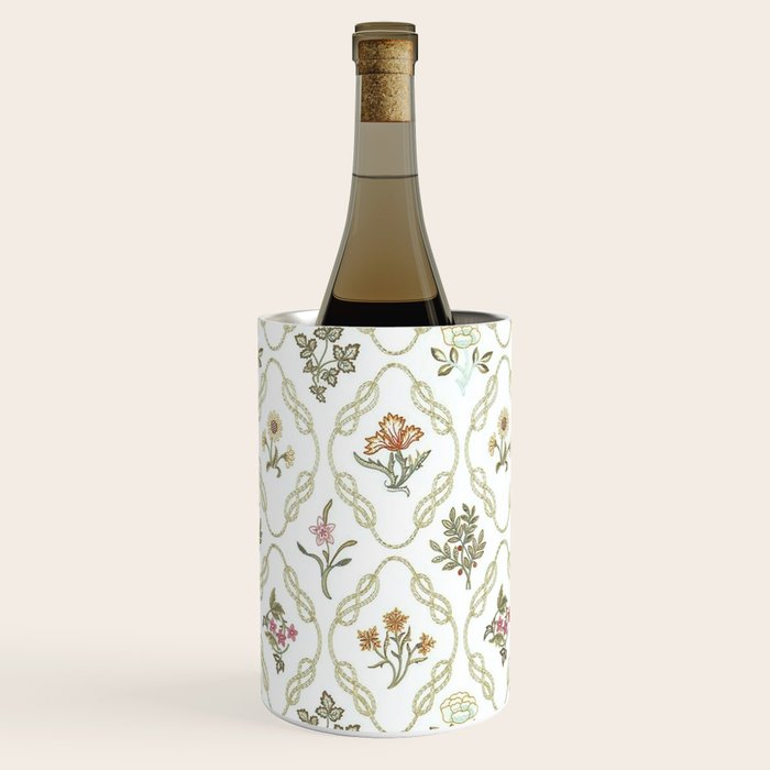William Morris Kelmscott Trellis Ivory Amber Wine Chiller Gallery Image 3