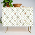 William Morris Kelmscott Trellis Ivory Amber Credenza Gallery Image 1