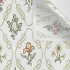 William Morris Kelmscott Trellis Ivory Amber Wall Tapestry Gallery Image 3
