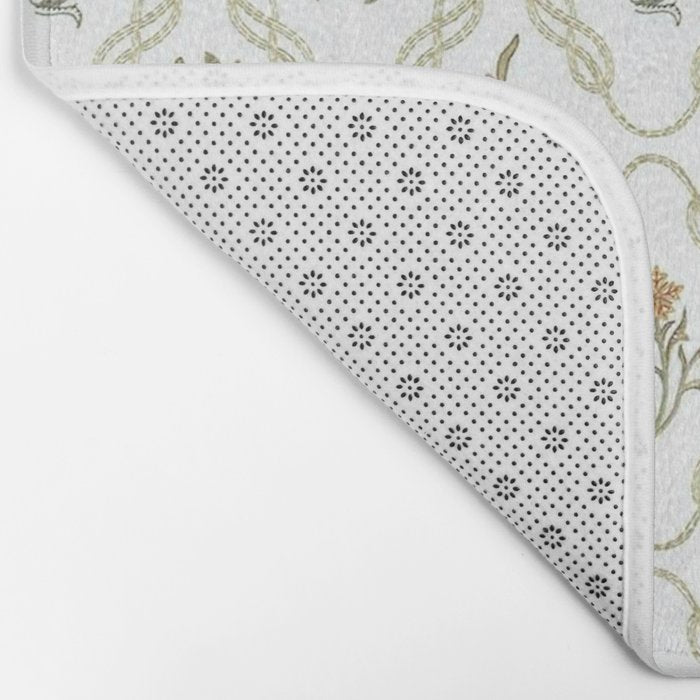 William Morris Kelmscott Trellis Ivory Amber Bath Mat Gallery Image 2