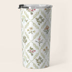 William Morris Kelmscott Trellis Ivory Amber Travel Mug Gallery Image 3