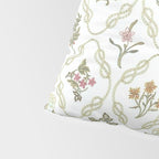 William Morris Kelmscott Trellis Ivory Amber Pillow Sham Gallery Image 4
