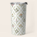 William Morris Kelmscott Trellis Ivory Amber Travel Mug Gallery Image 2