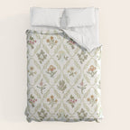 William Morris Kelmscott Trellis Ivory Amber Duvet Cover Gallery Image 6
