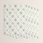 William Morris Kelmscott Trellis Ivory Amber Wrapping Paper Gallery Image 3