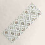 William Morris Kelmscott Trellis Ivory Amber Yoga Mat Gallery Image 1