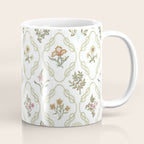 William Morris Kelmscott Trellis Ivory Amber Coffee Mug Gallery Image 1