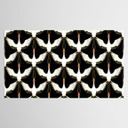Japanese Crane Ornate Art Deco Pattern Tablecloth Gallery Image 2