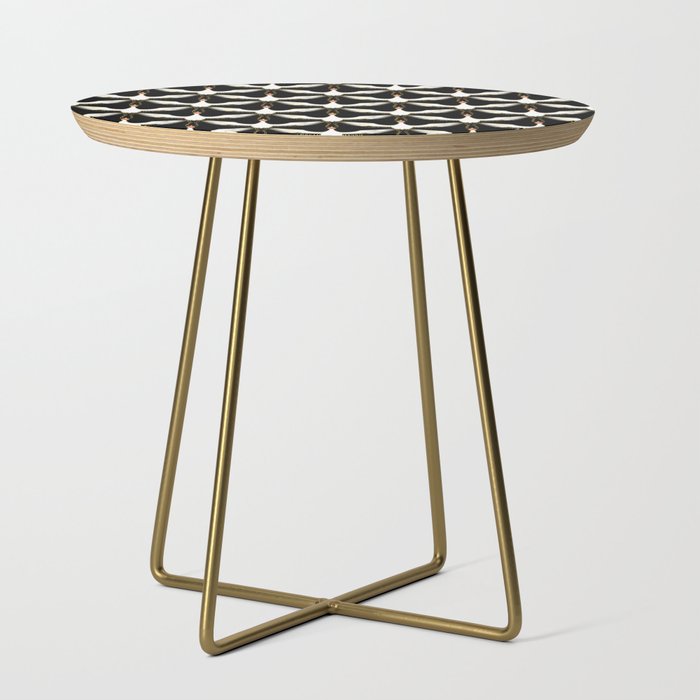 Japanese Crane Ornate Art Deco Pattern Side Table Gallery Image 1